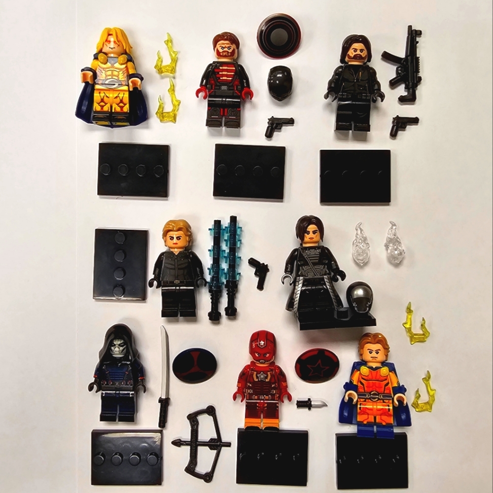 Lot of 8 Thunderbolts New Avengers Lego Compatible Minifigures Minifigs
